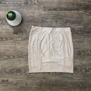 Express Metallic Mini Skirt